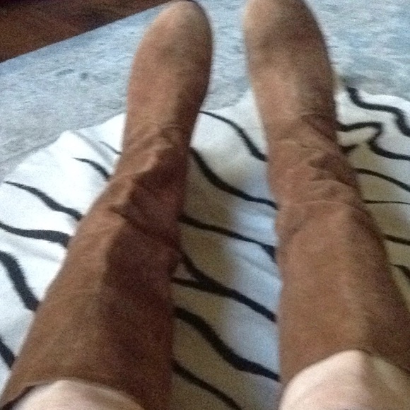 Michael Kors Suede boots Wood heels Rare - Picture 5 of 8